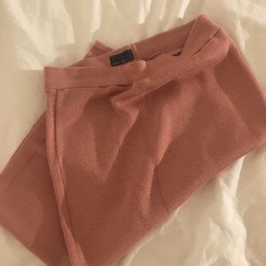 Wool America apparel pink midi tight skirt